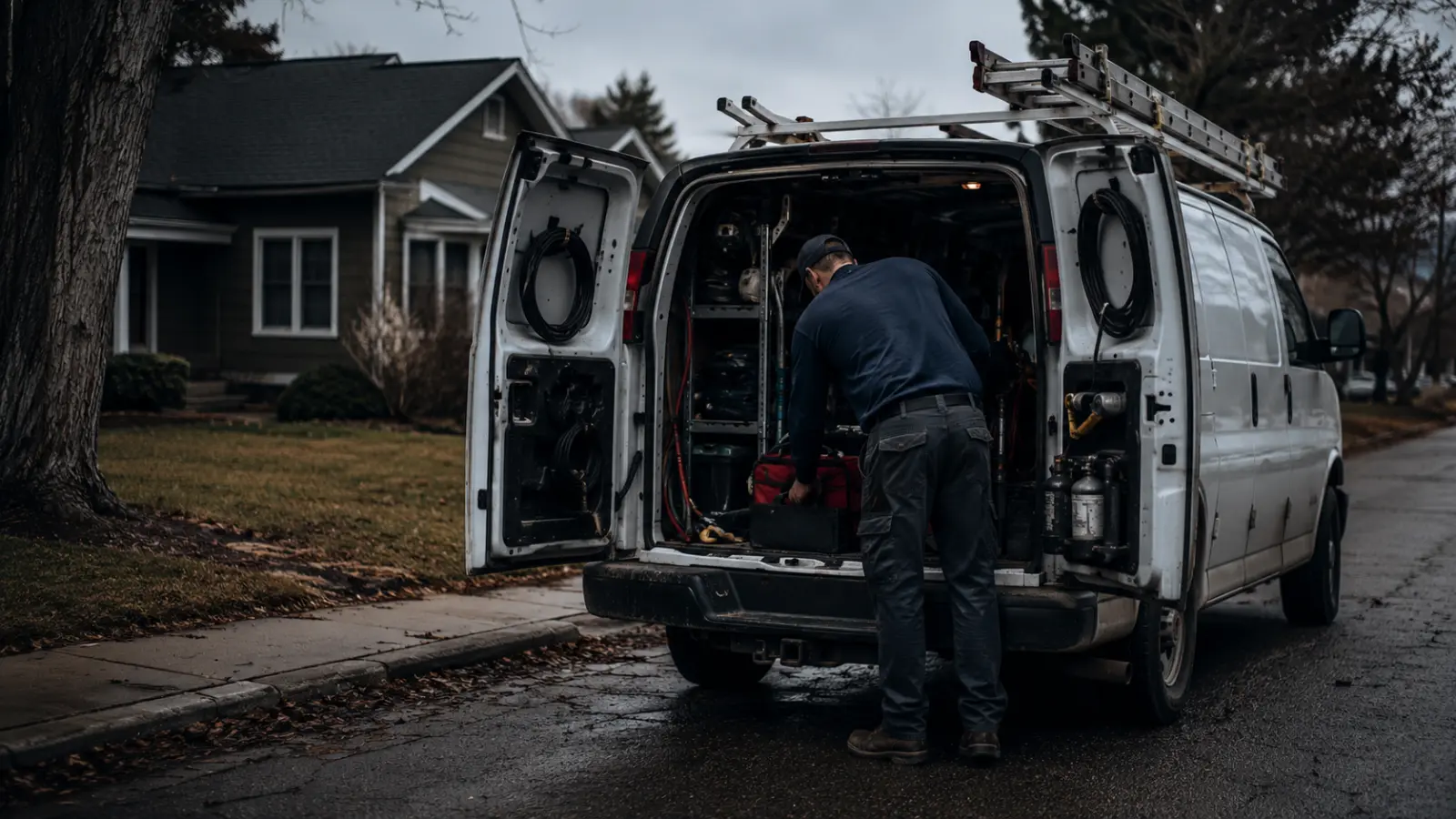 A local service business owner at work